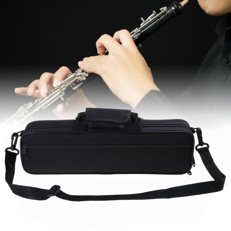 Soft Lining Flute Bag Portable 16 Hole Flute Carrying Bag Nylon Padded Flute Case Musical Instrument Accessories