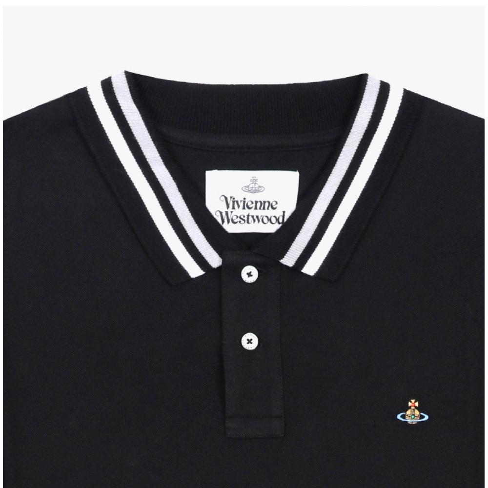 Vivienne WeSTwood Orb Logo ClaSSic Polo Men S Long Sleeve T ShirT 2h01000h J0009 N401