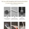 Swan Shaped Toilet Brush With Holder, No Dead Corner Silicone Bathroom Cleaning Brush, Creative Long Handle Wc Bowl Cleaner For