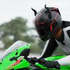 2PCS Motorcycle Helmet Devil's Horns Style Decoration Motorbike Helmet Accessories Stickers Cosplay Styling with Sucker Helmet Communication 7