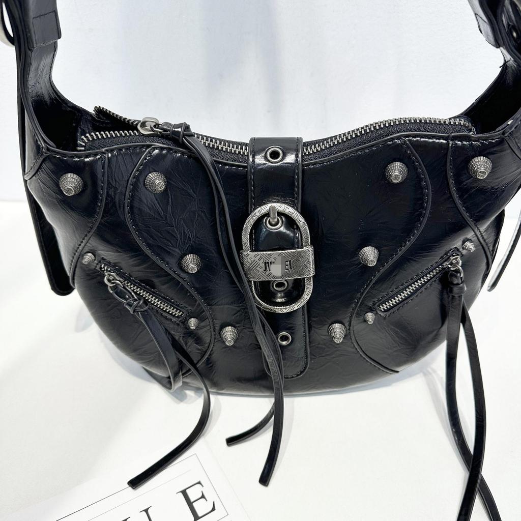 Женская сумка-мессенджер через плечо и подмышки из вощеной кожи для мотоциклистов высокого качества, вместительная