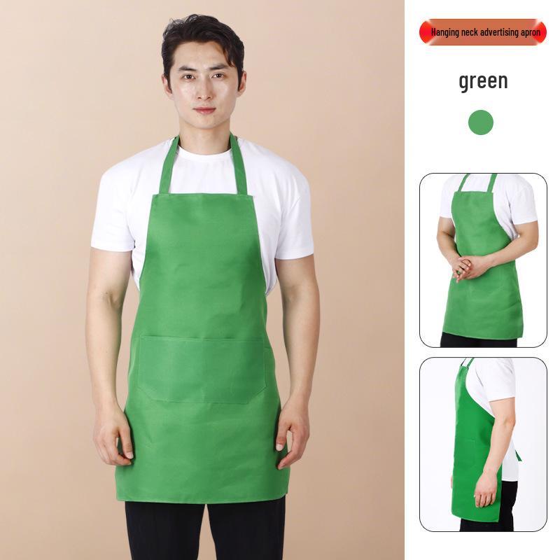 Вельветовый фартук Oxford с отделкой под персиковую кожу: Униформа для ресторана и кафе с завязками на шее