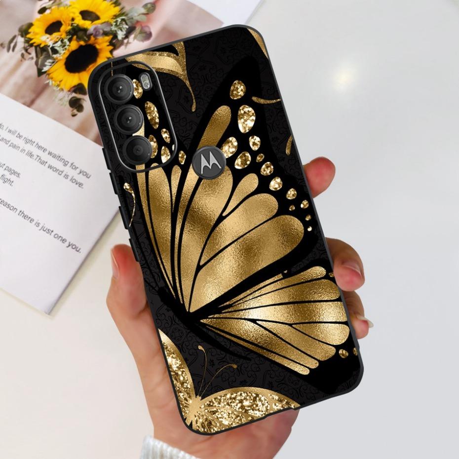 Lovely Printing Case For Motorola Moto G71 5G Soft TPU Black Silicone Back Cover For MOTO G71 G 71 5G XT2169-1 Phone Cases