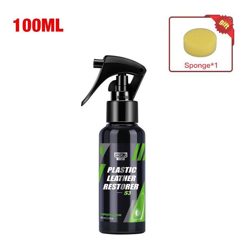 Детейлер интерьера Hgkj S3 Пластиковый реставратор кожи Быстрое покрытие для восстановления салона автомобиля Кондиционер для обновления кожи