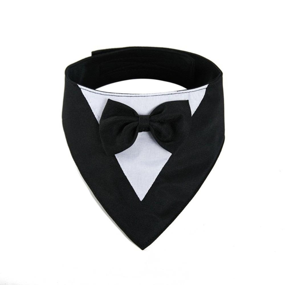 Pet Decoration Saliva Towel Dog Bow Tie Business Suit Fashion Pet Bandana Adjustable Elegant Cat Triangle Scarf Pet Parties