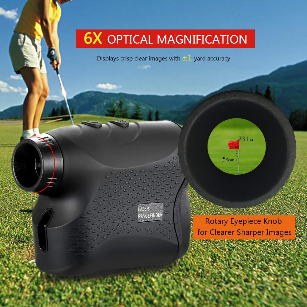 Laser Rangefinder - 500M/600M/900M for Golf & Hunting, Professional Distance Meter with Slope Switch