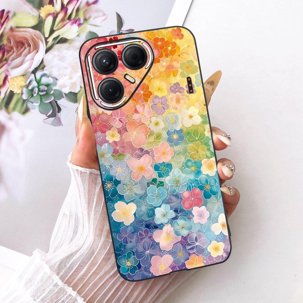 Чехол для телефона Tecno Pova 7 5G Силиконовый Милый Кот Модный Забавный Расписной Корпус Для Tecno Pova7 5G LJ7