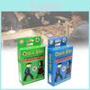 Захватывающая карточная игра Dutch Blitz для семейного веселья с красочными картами синего и зеленого цветов