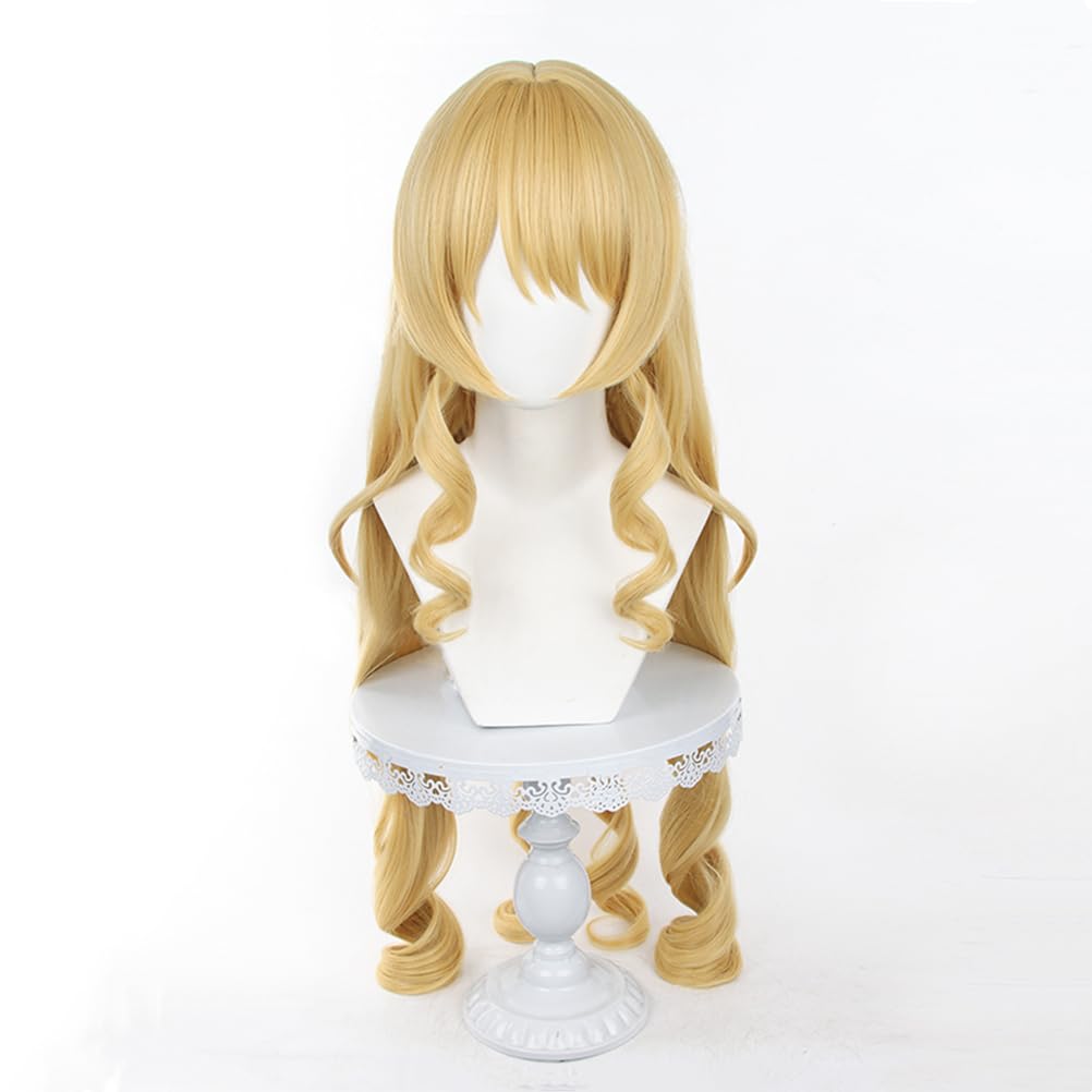 Genshin Impact Navia Eileen Wig, Heat-Resistant, Perfect for Halloween, Christmas, and School Festivals [Includes Net]