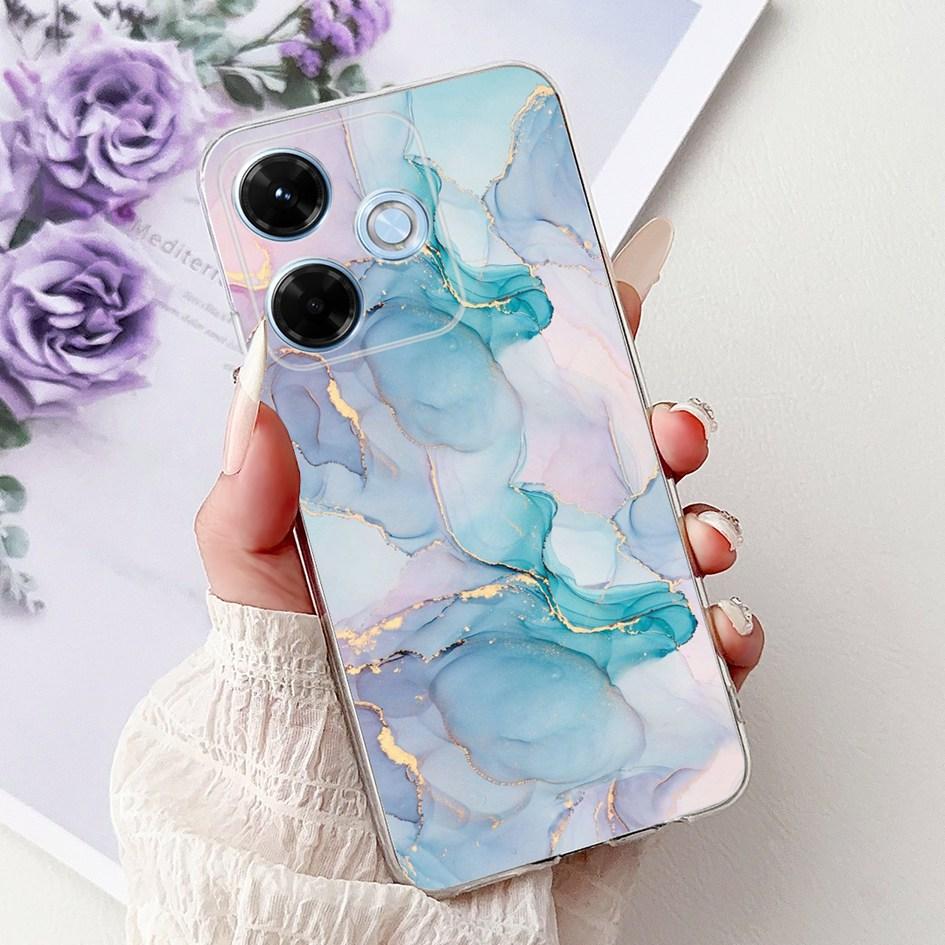 New For Xiaomi Redmi 13x 4G Case Cute Cartoon Panda Machine Flower TPU Soft Silicone Cover For Xiomi Redmi 13X Shockproof Bumper