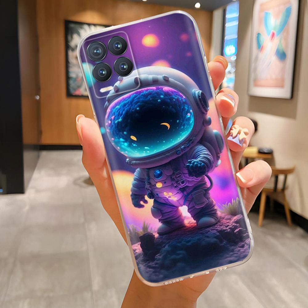 Shockproof Cover For Realme 8 Case Animal Painted Soft TPU Silicone Back Cover For Realme 8 Pro 8i Realme8 4G RMX3085 Phone Case