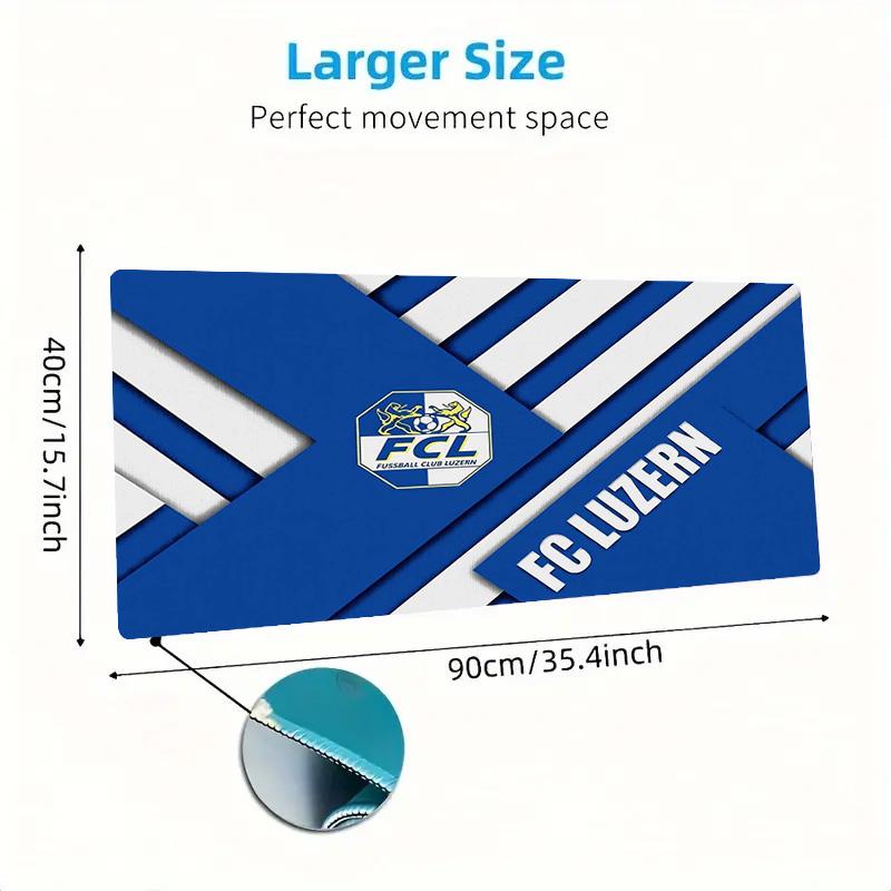 Luzern FC Color Mouse Pad Large Gaming Table Cushion Non-slip Laptop Tablet Big Mousepad XXL Mat Mini PC Playmat With Lock edge