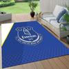 Everton Football Club Flannel Pattern Square Carpet,Area Rug,Carpet Rug for Living Room Bedroom Sofa Playroom Decor,Non-slip Floor Mat