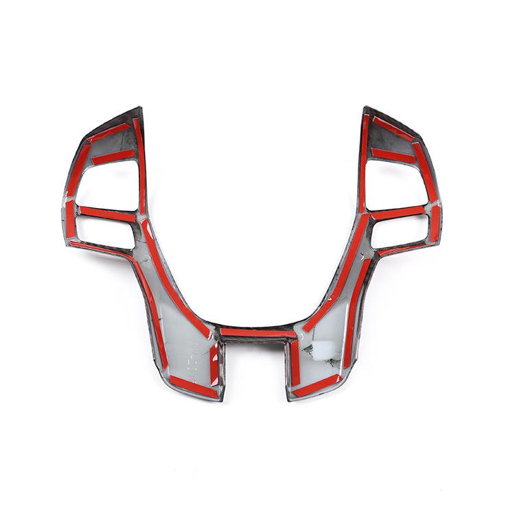 ABS автомобильный Стайлинг, чехол на руль, наклейка на рамку, подходит для Ford Ranger 2015-2022, авто интерьер