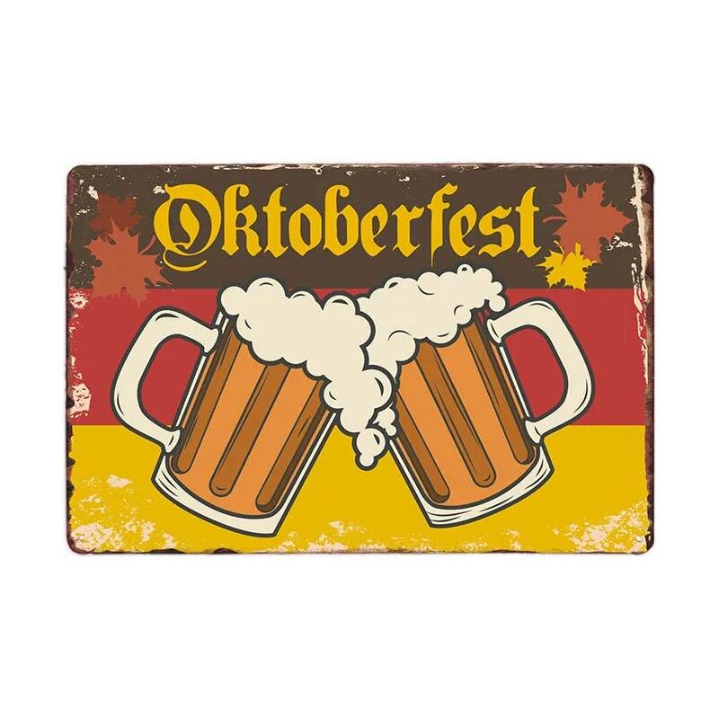 Винтажная металлическая пластина для пива, картина, настенный декор, металлический знак для бара, паба, ретро-плакат, доска 20x30 см