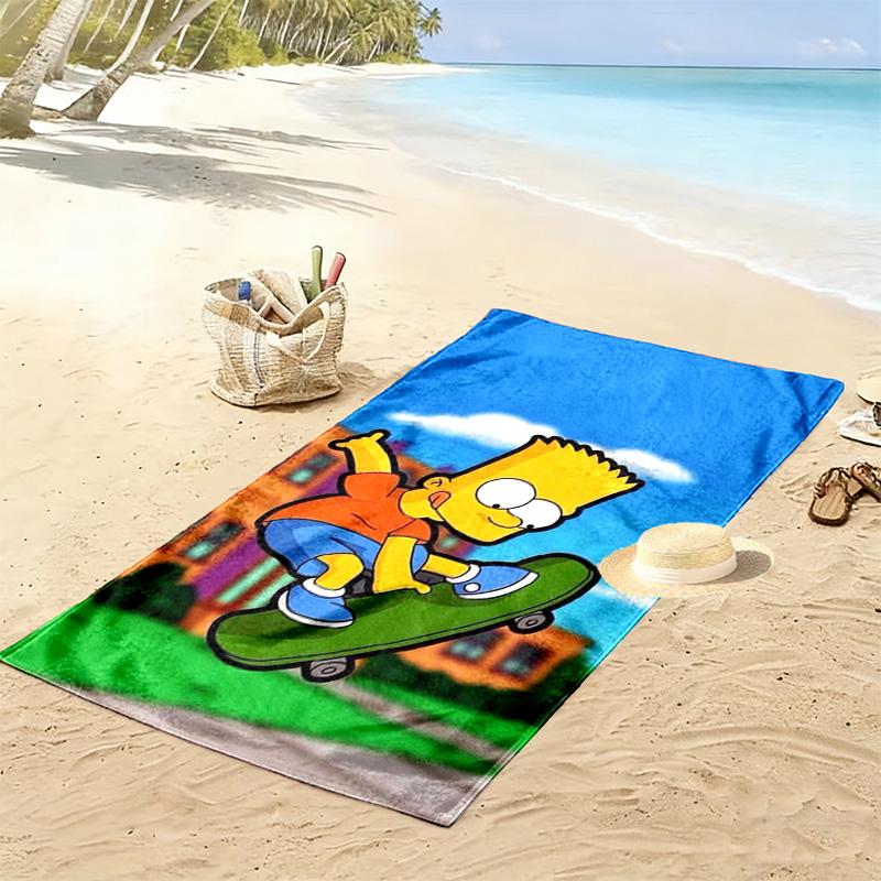Vibrant Surrealism: Mind beach towel Outdoor camping soft seaside Outdoor pool towel Absorbent bath towel beach towel Fashion printing beach