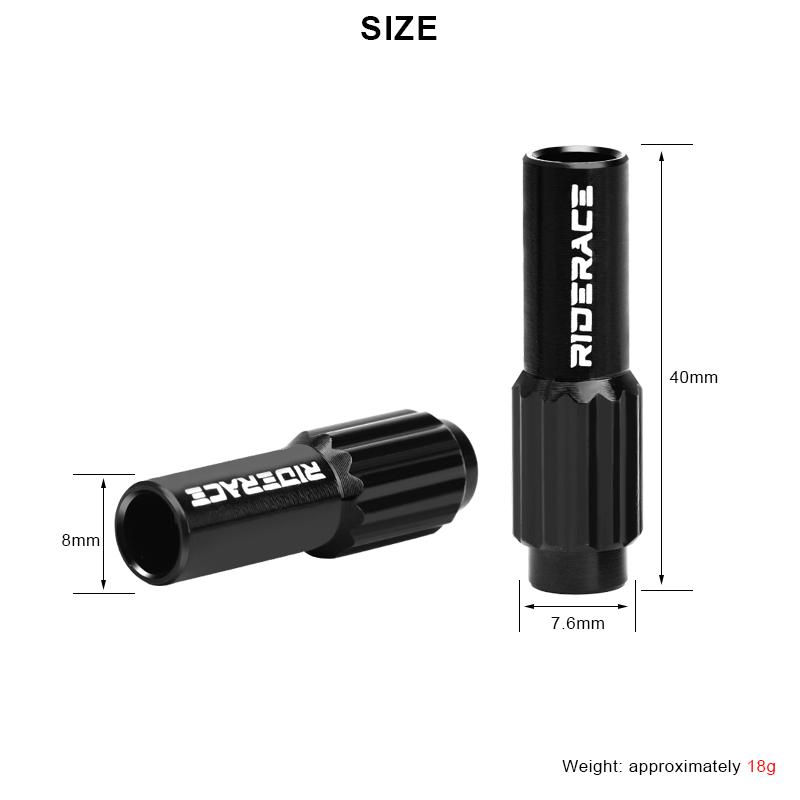 2Pcs Bicycle Inline Cable Adjuster Adapter Adjustment Screw Bolt Bike Derailleur Shift Brake Cable For 4/5mm Shifting Cable Cap