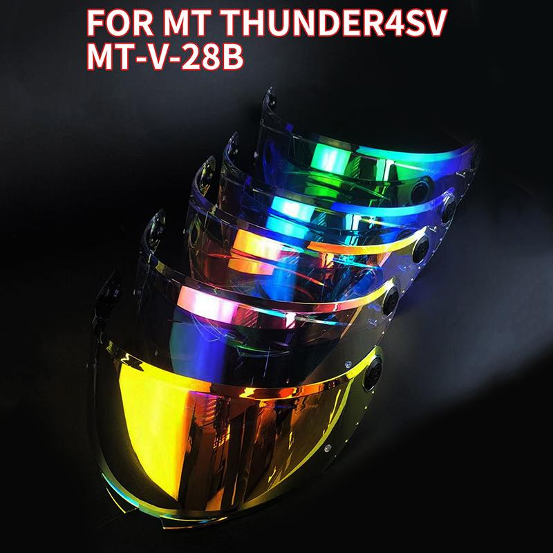 Ветровое стекло для шлема Mt Thunder 4 Sv Шлем Mt-V-28B Запасное лицевое стекло для шлема Очки Экран Часть шлема Аксессуары