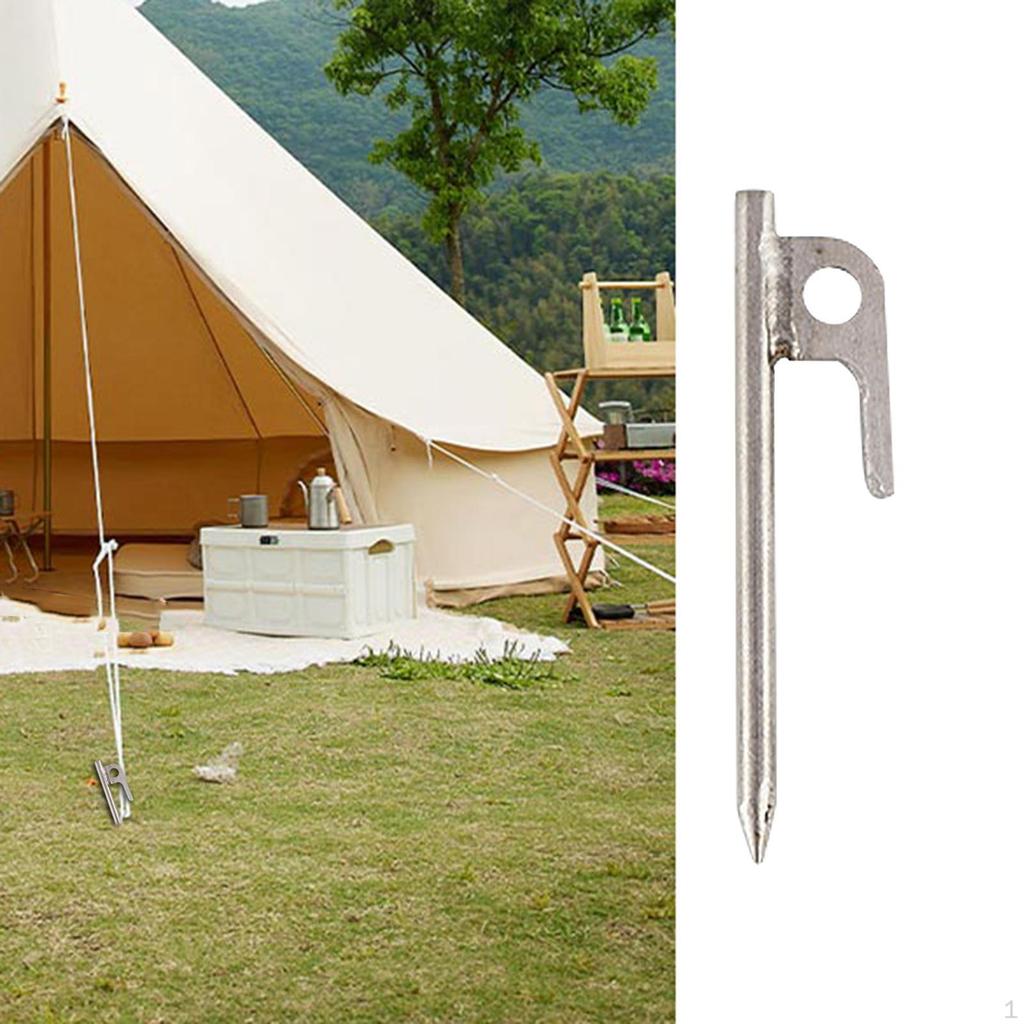 Tent Stakes Garden Stainless Steel Ground Anchors Heavy Duty Portable Tarp