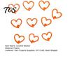 Locking Stitch Markers 10 Pcs Heart-Shaped Markers, Plastic Crochet Marker Rings Holders for Knitting DIY Craft Clothing Tag, Yarn Projects