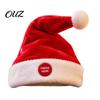Soft Festive Costume Prop Singing And Dancing Santa Hat, Animated Musical Christmas Hat Swinging Rhythm with Press-to-Activate Motion, Plush