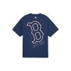 MLB Футболка унисекс SS24 Темно-синяя 3ATSB0343-43NYS