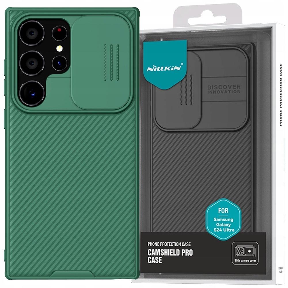 Etui Nillkin Camshield Pro Pancerne Z Osłona Na Aparat Do Samsung Galaxy S24 Ultra - Zielone