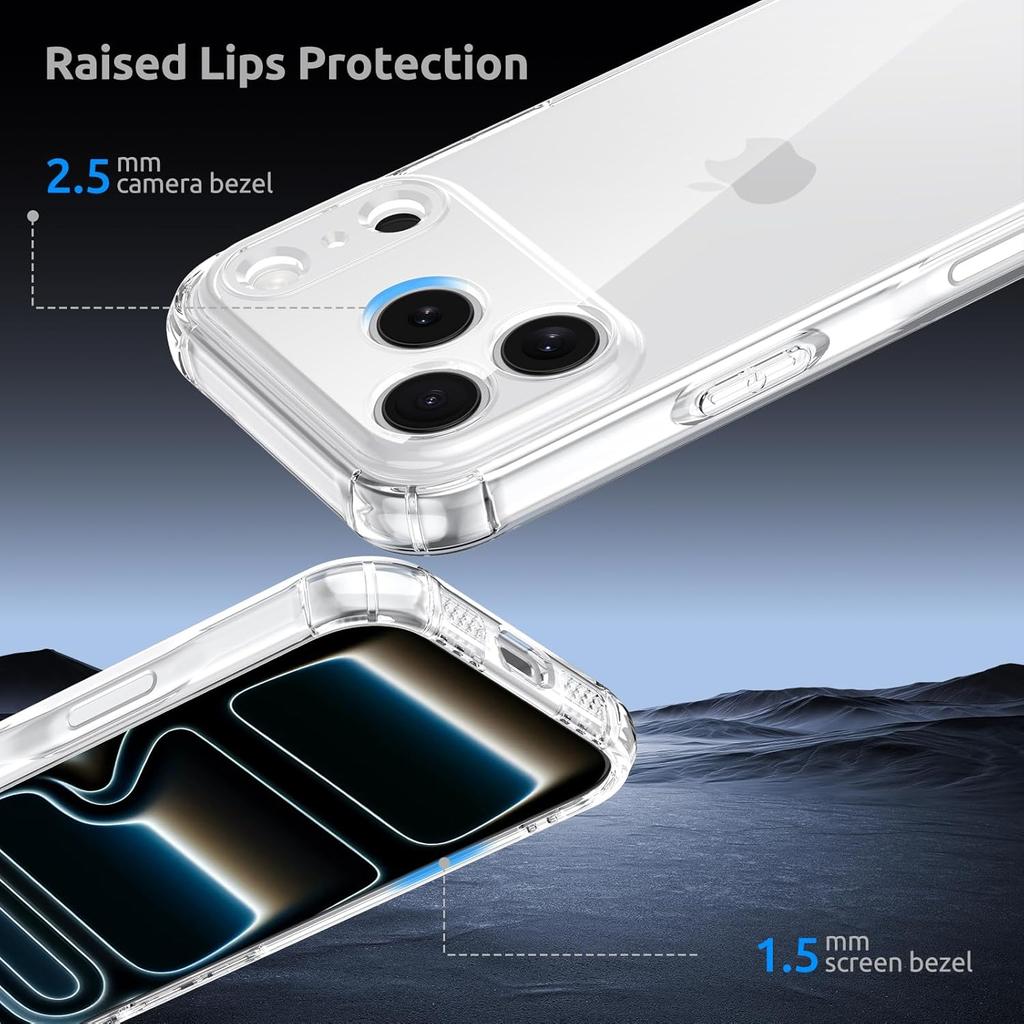 Противоударный прозрачный чехол с усиленными углами для iPhone 17 Pro Max Air 16E 16 E Plus 15 14 13 Mini 12 11 X S XS XR SE 2022 2020 7 8 6 6S 17Pro Аксессуары для чехла телефона
