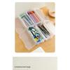 Storage Box Large Capacity Transparent Stationery Pen Holder for Colored Lead Children's Crayon Drawing and Sketching Pen Bag