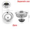 Kitchen Sink Stainless Steel Filter Sewer Mesh Strainers Bathroom Sink Floor Drain Hair Waste Filter Drain Basket Hole Filter