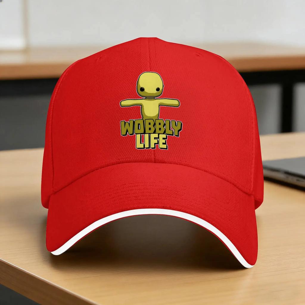 Wobbly Life Casual Baseball Cap Summer Trucker Hat Hot Sale Kpop Rock Hip Hop Hats Unisex Adult Vintage Baseball Caps