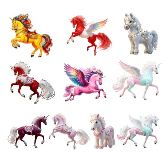 Лошадь Орнамент 2D Акриловая Лошадь Шарм для Зеркала Заднего Вида Авто Плоская Подвеска на Елку Украшение для Подвешивания в Салоне Авто для Женщин Девушек