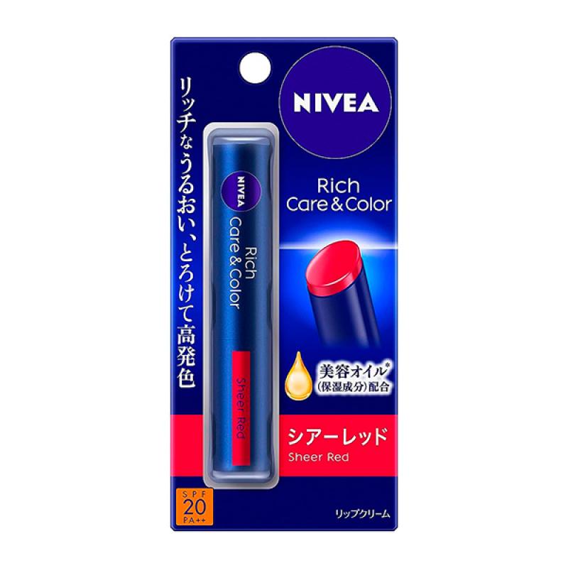 Nivea Rich Care Color Lip Sheer Red 2g