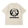 100% Cotton Oversized T-Shirt Unisex Bird Graphic Summer Vintage Print Tops Korean Fashion Y2k Streetwear Short Sleeve Tee Clothing