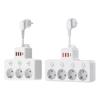 MultiPlugs Outlet ConverterPower Strips Slimmer Portable Design Perfect For Hotel Dorms Business Travel Charging Hubs
