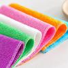 Thick Bamboo Fiber Dishwashing Towel: Oil-Free, Absorbent Rag, Lint-Free Cloth, Kitchen Scouring Pad