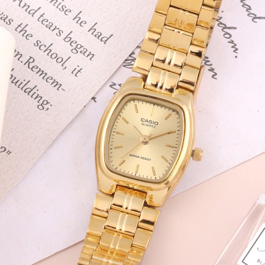 Casio Женские классические официальные часы с квадратным и круглым циферблатом, минеральное стекло, 5 цветов