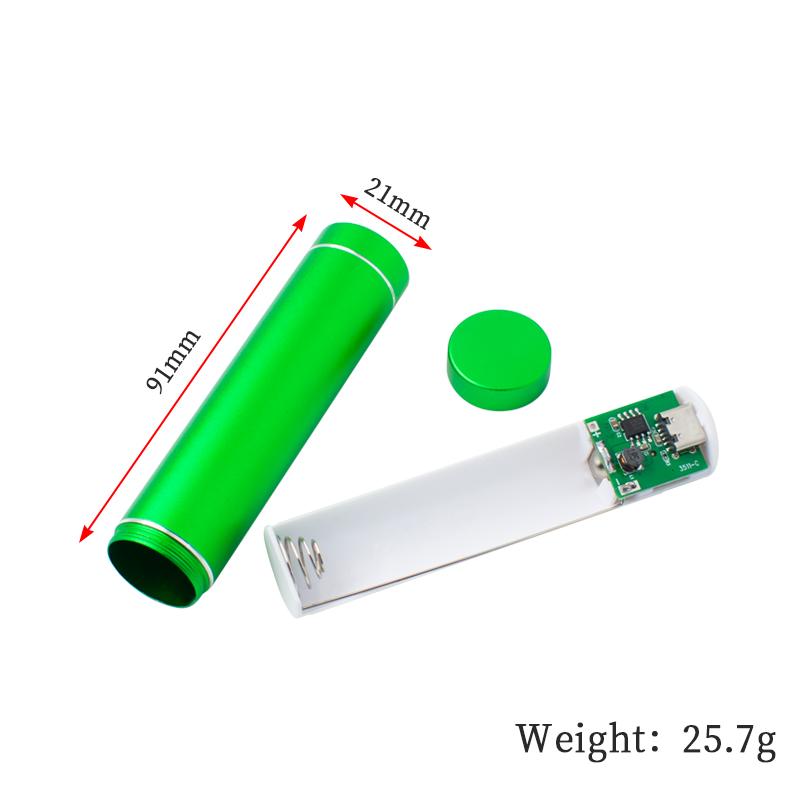 1 шт. Металлический набор для сборки Power Bank Кейс-коробка Без пайки Комплект 1 шт. Аккумулятор 18611 1В 1А Внешнее USB-зарядное устройство для смартфона
