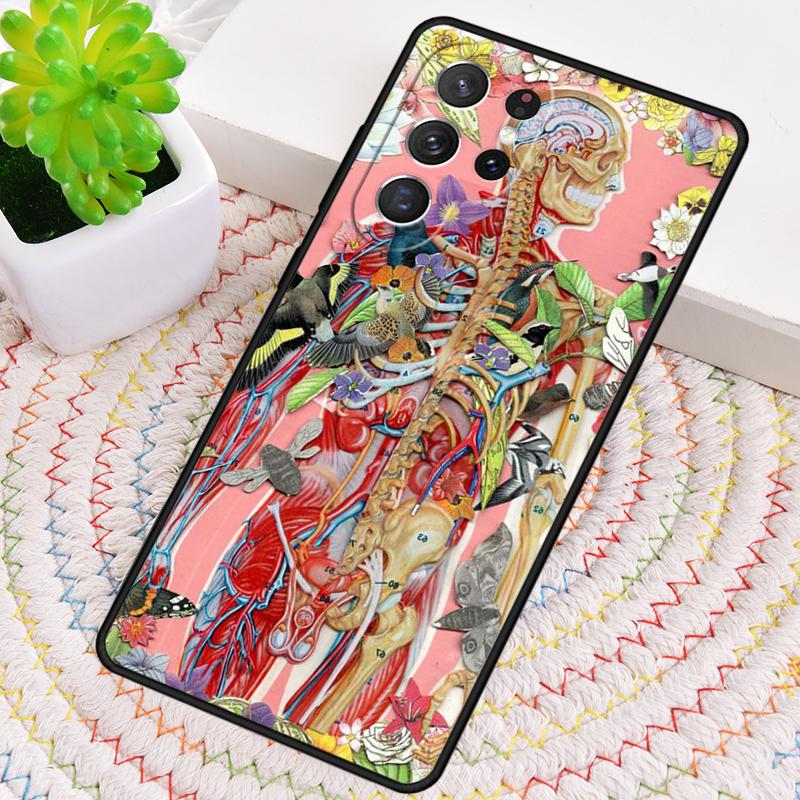 Силиконовый чехол для телефона с рисунком человеческого мозга для Samsung Galaxy note 10 pro S26 S25 S24 S23 S22 S21 Plus S25Ultra Capa Cover