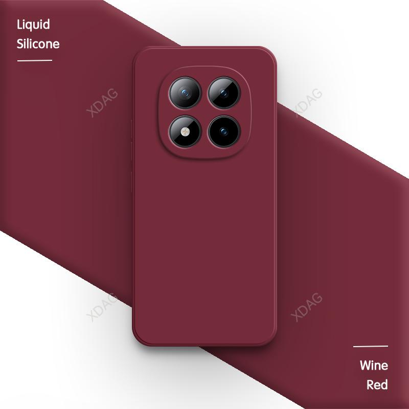 Оригинальный чехол для телефона для Xiaomi Redmi Note 15 Pro Plus Pro+ Note15 15Pro 5G Жидкий силикон Мягкий Простой Задняя крышка Funda Carcasas