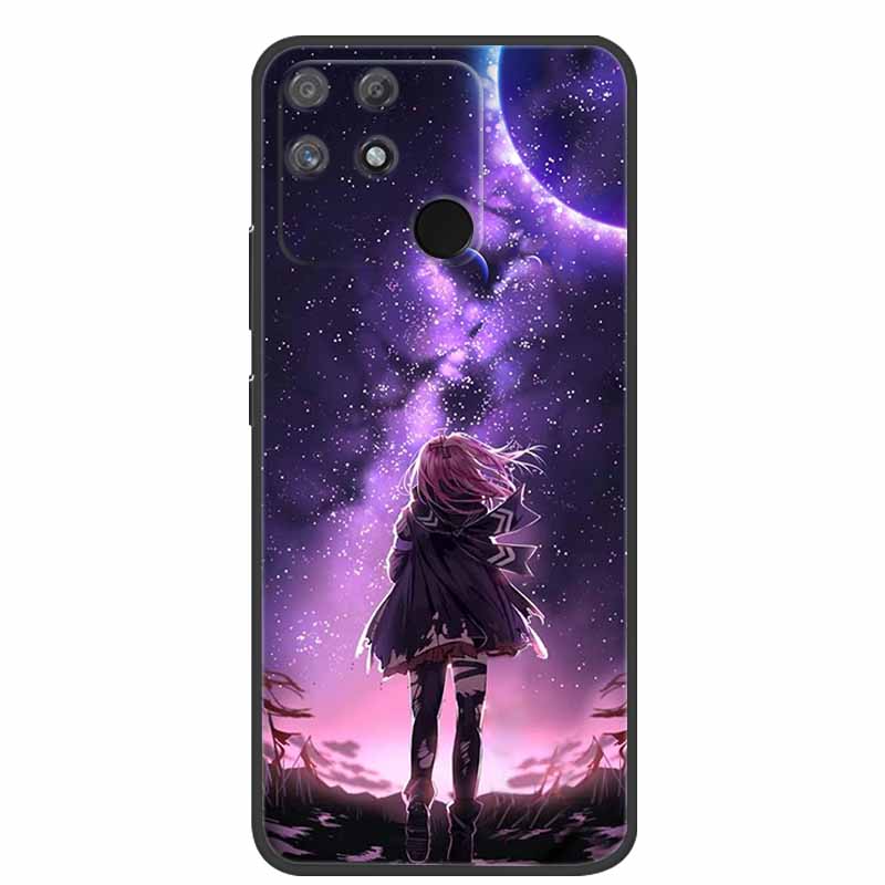 For Redmi 10C Case Redmi10C Black Soft Silicone Phone Case For Xiaomi Redmi 10C Back Cover Case Redmi 10 C Power Funda POCO C40