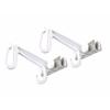 Watanabe Industrial Curtain Hanger Type 7 (2-Piece), White, Made In Japan, SH-07WH, Approx. 30cm X 52cm (H)