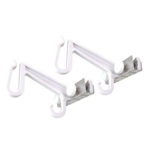 Watanabe Industrial Curtain Hanger Type 7 (2-Piece), White, Made In Japan, SH-07WH, Approx. 30cm X 52cm (H)
