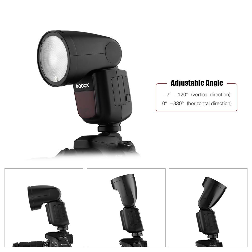 Godox V1F Профессиональная вспышка для камеры Speedlite Speedlight с круглой головкой Беспроводной аксессуар 2,4G