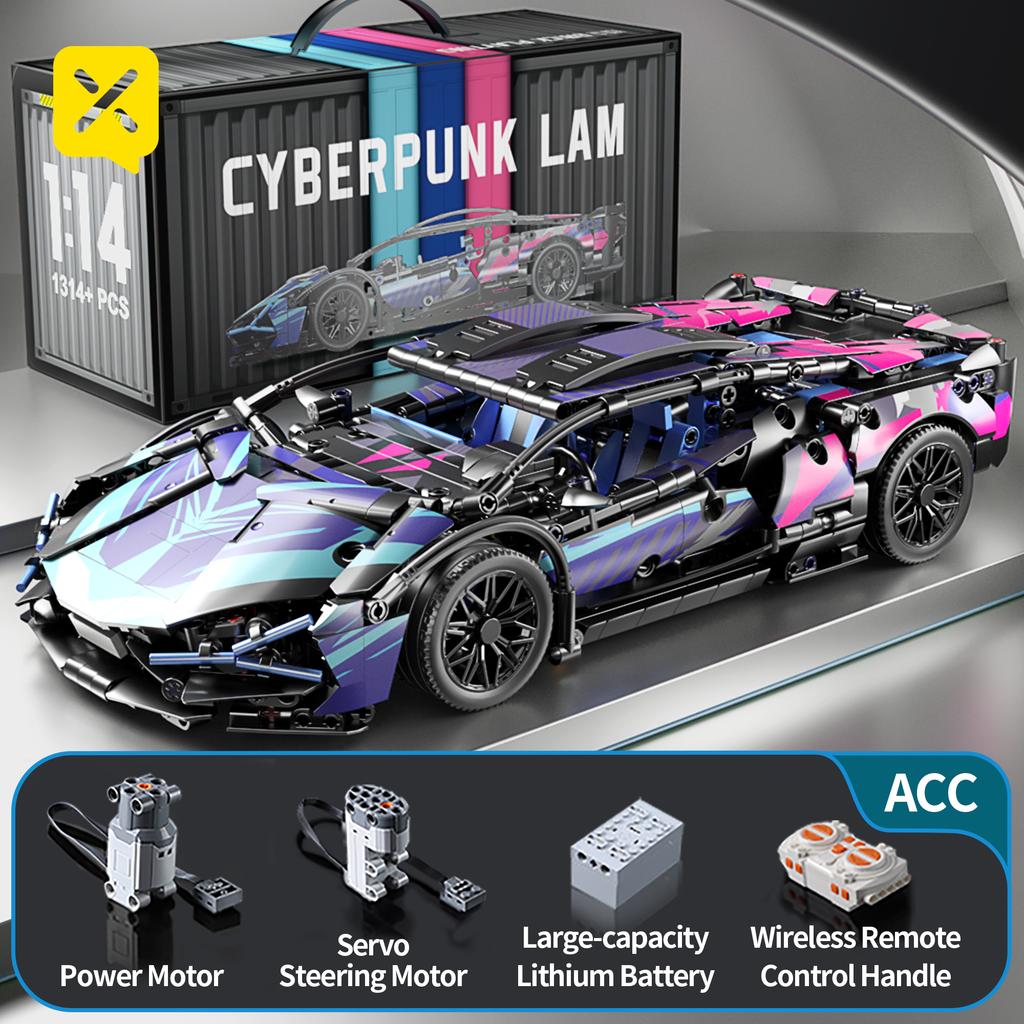 ToylinX Технические Строительные Блоки Гоночный Спорткар Скоростной Автомобиль Модель Город Механический Супер Кирпичики Пазл Игрушки Подарок для Взрослых