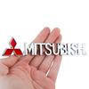 Металлические 3D буквы-наклейки размером 15,2x2 см для автомобилей Mitsubishi Lancer 9, Pajero, ASX, Outlander, Eclipse, Galant, Mirage, а также для крепления на багажник.