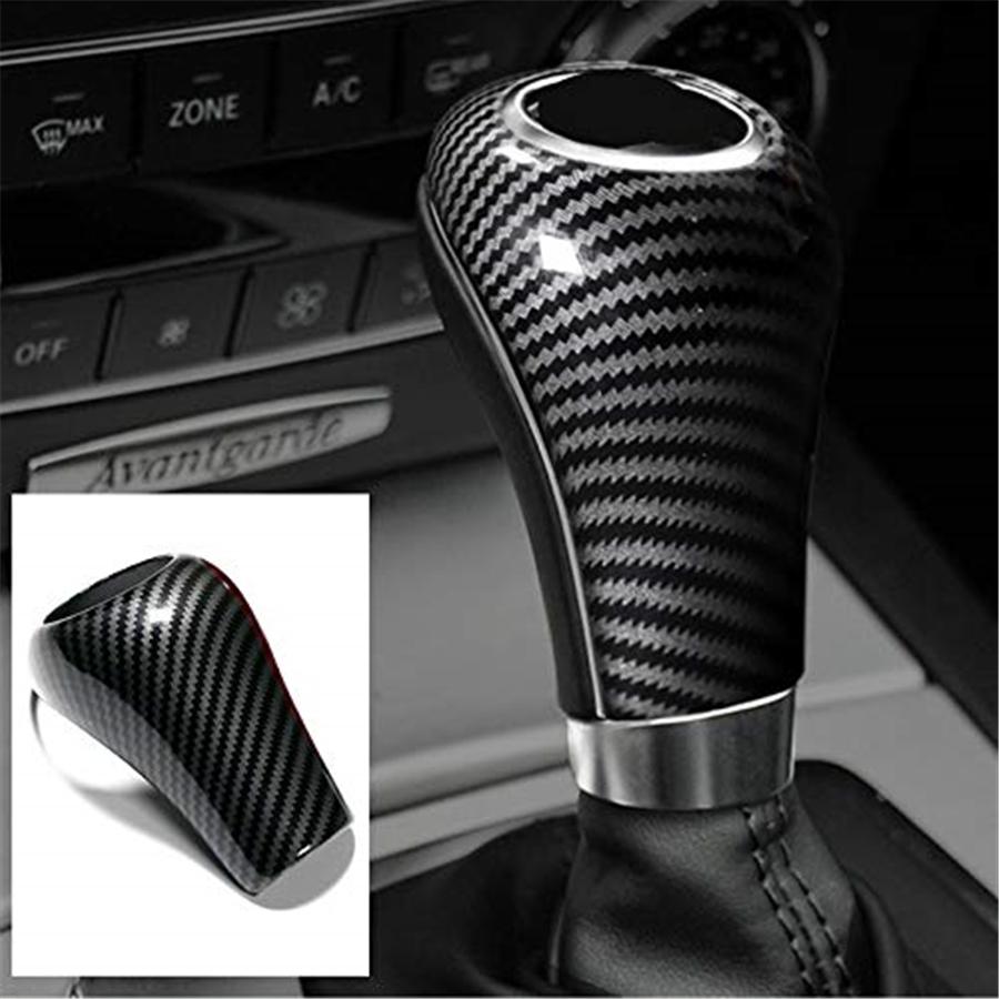 Carbon Fiber Gear Shift Knob Cover Trim Fit For Mercedes-Benz W204 C E G GLS Class