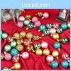 Tree Christmas Holiday Bauble With Decorative Paint Gift Box For Festive Decor