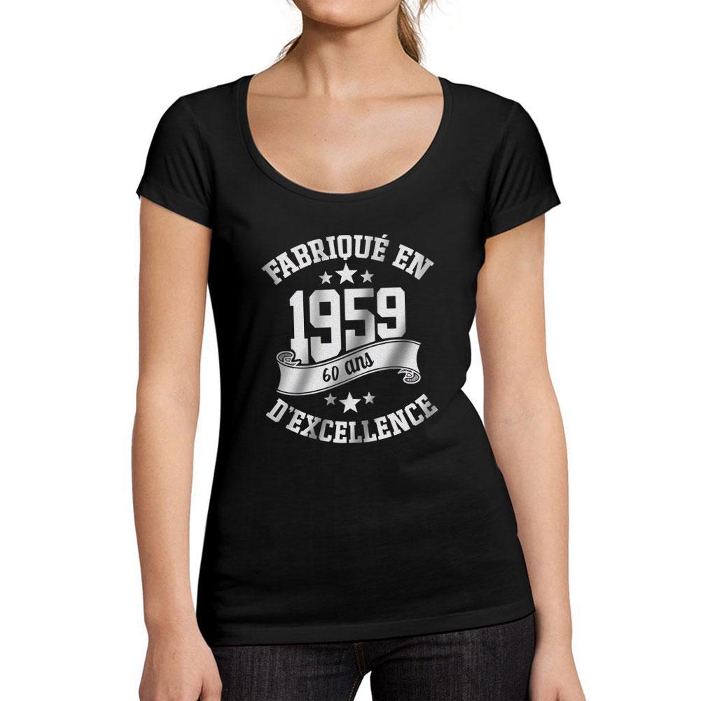 Ultrabasic Tee-Shirt Femme Col Rond Decollete Fabrique En 1959, 60 Ans D Etre Genial T-Shirt