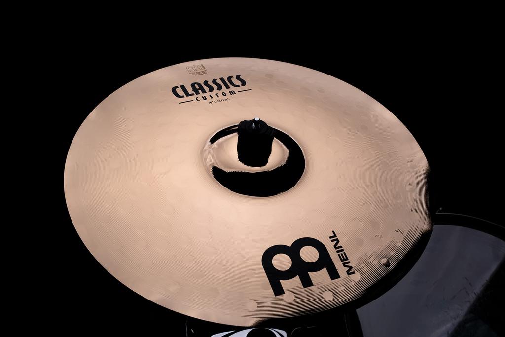 Тарелки MEINL Classics Custom Brilliant Series Crash Cymbals Thin Crash 16" CC16TC-B []